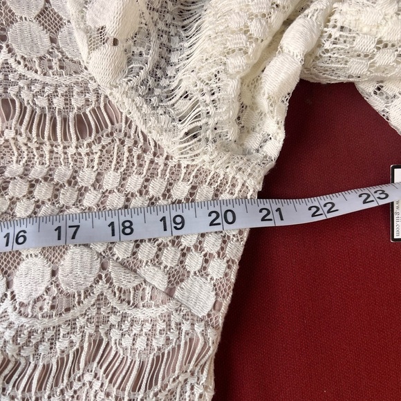 NWT Jessica Howard Lace Overlay Cream Dress Size 16 - Picture 8 of 9
